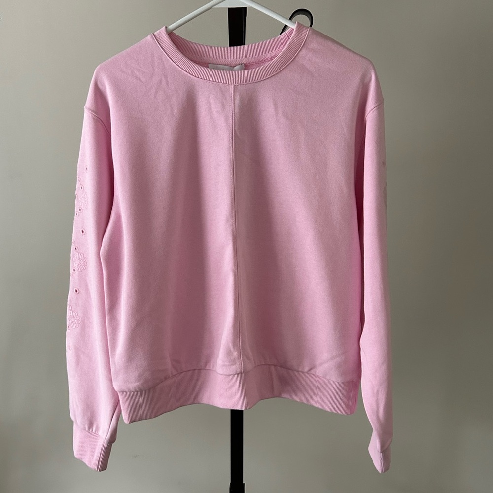 Women’s Lightweight Pink Crewneck Sweatshirt